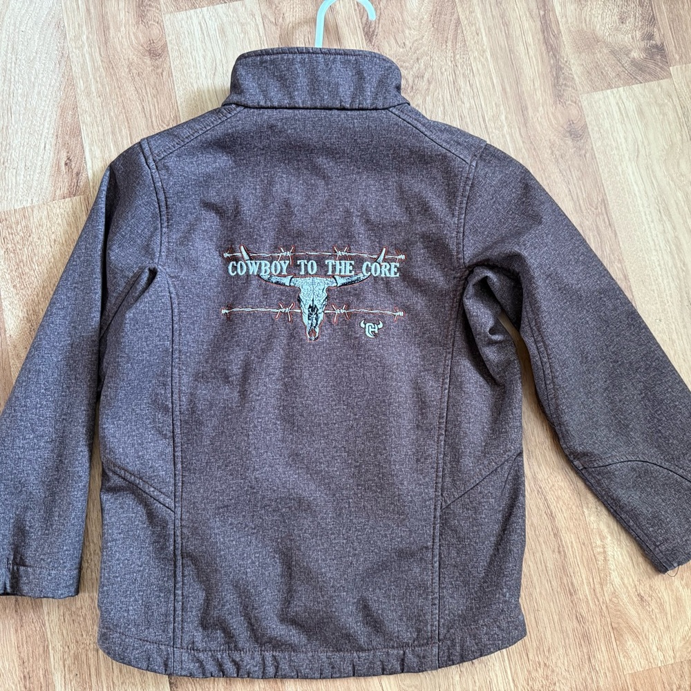 Cowboy to the Core Kids Brown Jacket